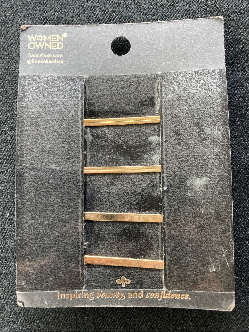 Gold Crystal Hair Clip Set - Sparkling Gold Tones — image 7 of 8